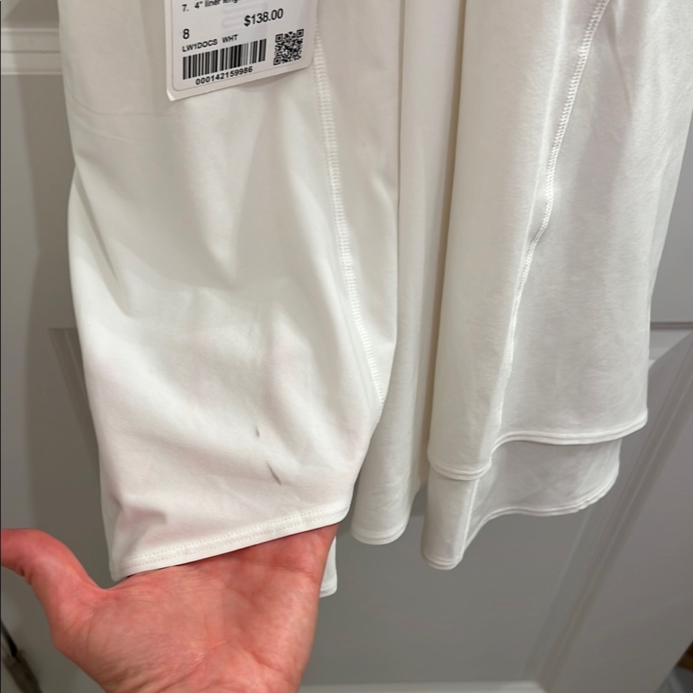 Lululemon Court Crush Dress white NWT Sz 8 - Picture 8 of 11